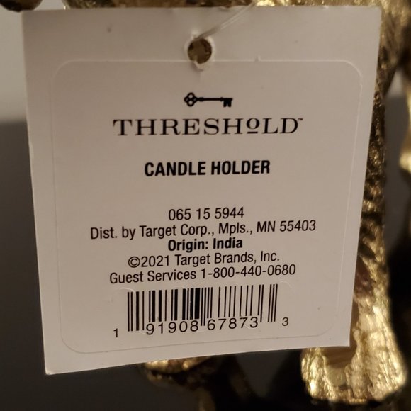 Gold Metal Dachshund Dog Menorah Candle Holder - Threshold by Target - New - Picture 6 of 6